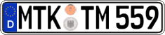 German license plate, Regular plates