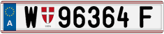 License plate of Austria, Regular plates