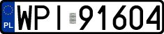 License plates of Poland, Regular car plates