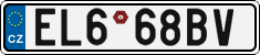 License plate of the Czech Republic, Electric vehicles