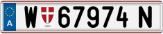License plate of Austria, Regular plates