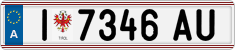 License plate of Austria, Regular plates