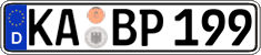German license plate, Regular plates