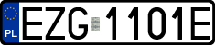 License plates of Poland, Regular car plates