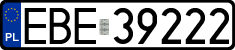 License plates of Poland, Regular car plates