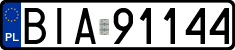 License plates of Poland, Regular car plates