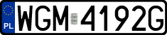 License plates of Poland, Regular car plates