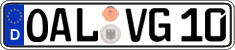 German license plate, Regular plates