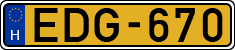 license plates of Hungary, Commercial vehicles (1990)
