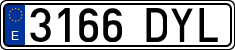 License plates of Spain, Ordinary (2000)