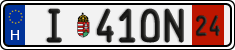 license plates of Hungary, Temporary (2022)