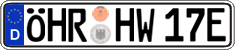 German license plate, Electric vehicles