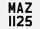 License plate of the United Kingdom, Northern Ireland (1966)