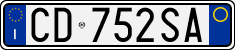 License plate of Italy, Cars (1994 year series)