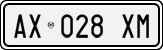 License plate of Italy, Cars (1994 year series)