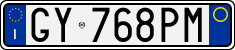 License plate of Italy, Cars (1994 year series)