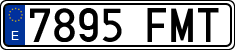 License plates of Spain, Ordinary (2000)