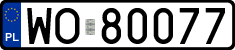 License plates of Poland, Regular car plates