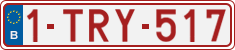 License plate of Belgium, Regular plates (2010)