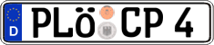 German license plate, Regular plates