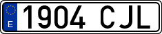 License plates of Spain, Ordinary (2000)