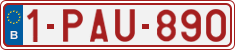 License plate of Belgium, Regular plates (2010)