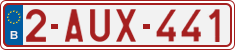 License plate of Belgium, Regular plates (2010)