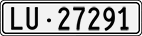 License plate of Switzerland, Cars