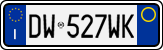 License plate of Italy, Cars (1994 year series)