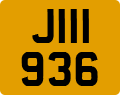 License plate of Jersey, Regular plates (J123456)