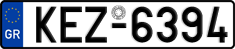License plate of Greece, Cars