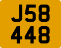 License plate of Jersey, Regular plates (J123456)
