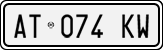 License plate of Italy, Cars (1994 year series)