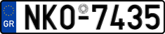 License plate of Greece, Cars