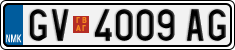 License plate of North Macedonia, Regular plates (2012)