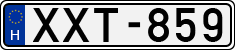license plates of Hungary, Cars (1990)