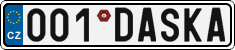 License plate of the Czech Republic, Vanity Plates