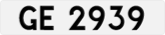 License plate of Hong Kong, AB 1234