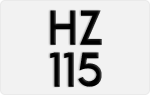 License plate of Hong Kong, AB 1234