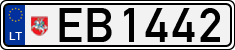 License plate of Lithuania, Electric vehicles