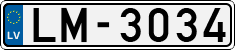 License plate of Latvia, Regular car plates