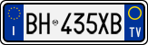 License plate of Italy, Cars (1994 year series)