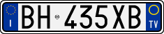 License plate of Italy, Cars (1994 year series)