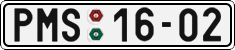 License plate of the Czech Republic, Cars (1960)