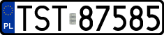 License plates of Poland, Regular car plates