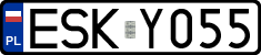 License plates of Poland, Regular car plates