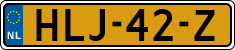 License plate of the Netherlands, Cars