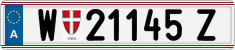 License plate of Austria, Regular plates