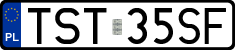 License plates of Poland, Regular car plates