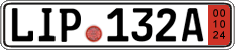 German license plate, Export transit plates